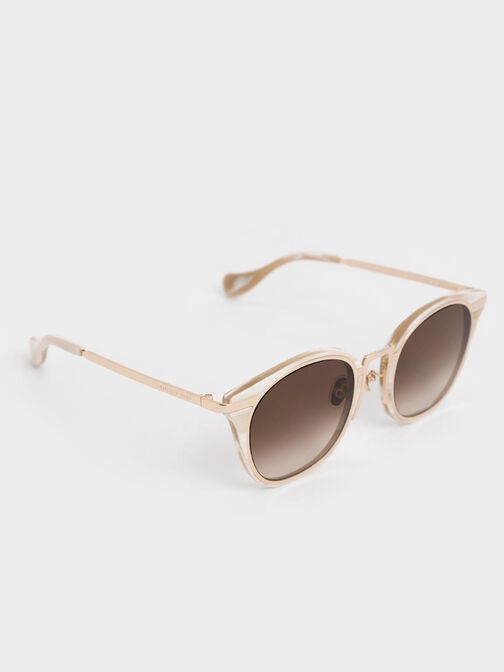Recycled Acetate Cat-Eye Sunglasses, , hi-res