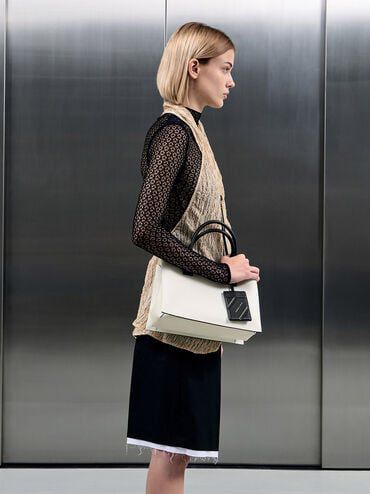 Charles and keith top handle structured bag hotsell