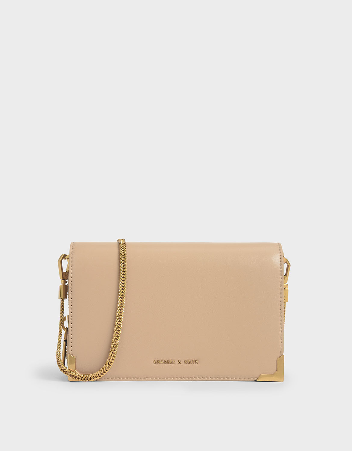 Metallic edge crossbody bag top