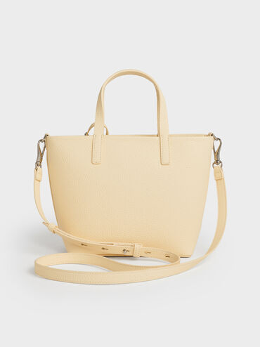 Mini Beryl Tote Bag, Butter Yellow, hi-res