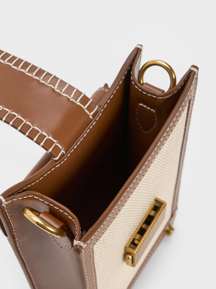 Winslet Belted Canvas Phone Pouch, , hi-res