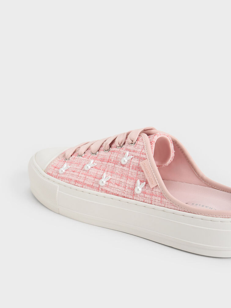Bunny Tweed Slip-On Sneakers, , hi-res