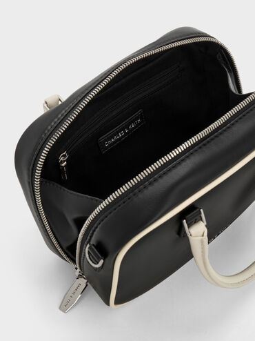 Mini Sianna Two-Tone Bowling Bag, Multi, hi-res