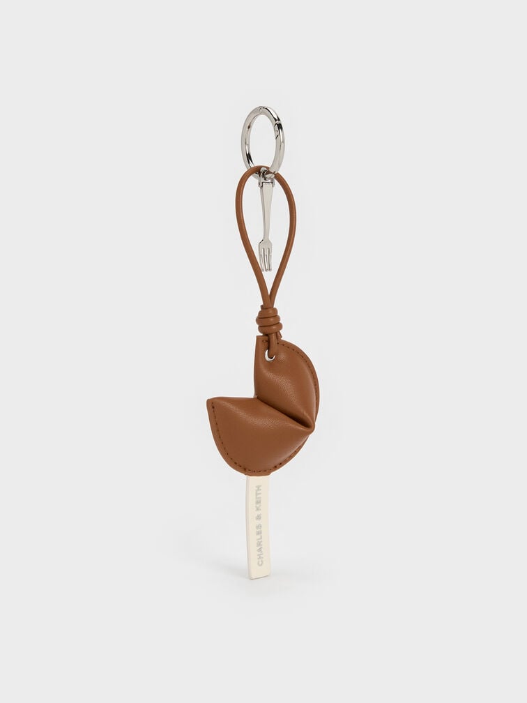 Fortune Cookie Charm, Brown, hi-res