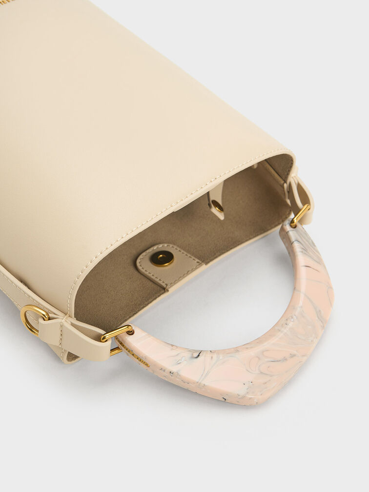 Marlin Acrylic Handle Bucket Bag, , hi-res