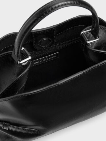 Delfina Chain Side-Belt Tote Bag, Noir, hi-res
