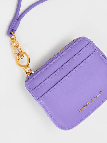 Koa Square Card Holder, Purple, hi-res