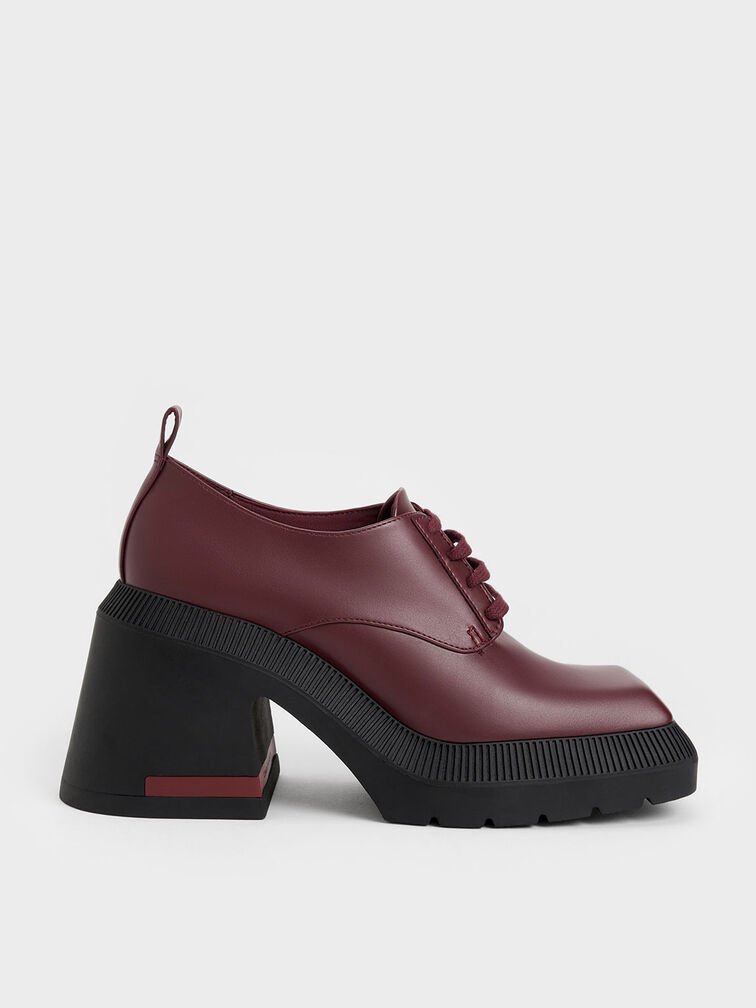 Emery Geometric Chunky Oxfords, , hi-res