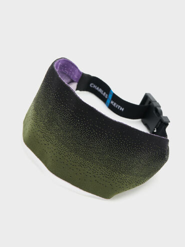 Recycled Polyester Knitted Gradient Reversible Headband, Multi, hi-res
