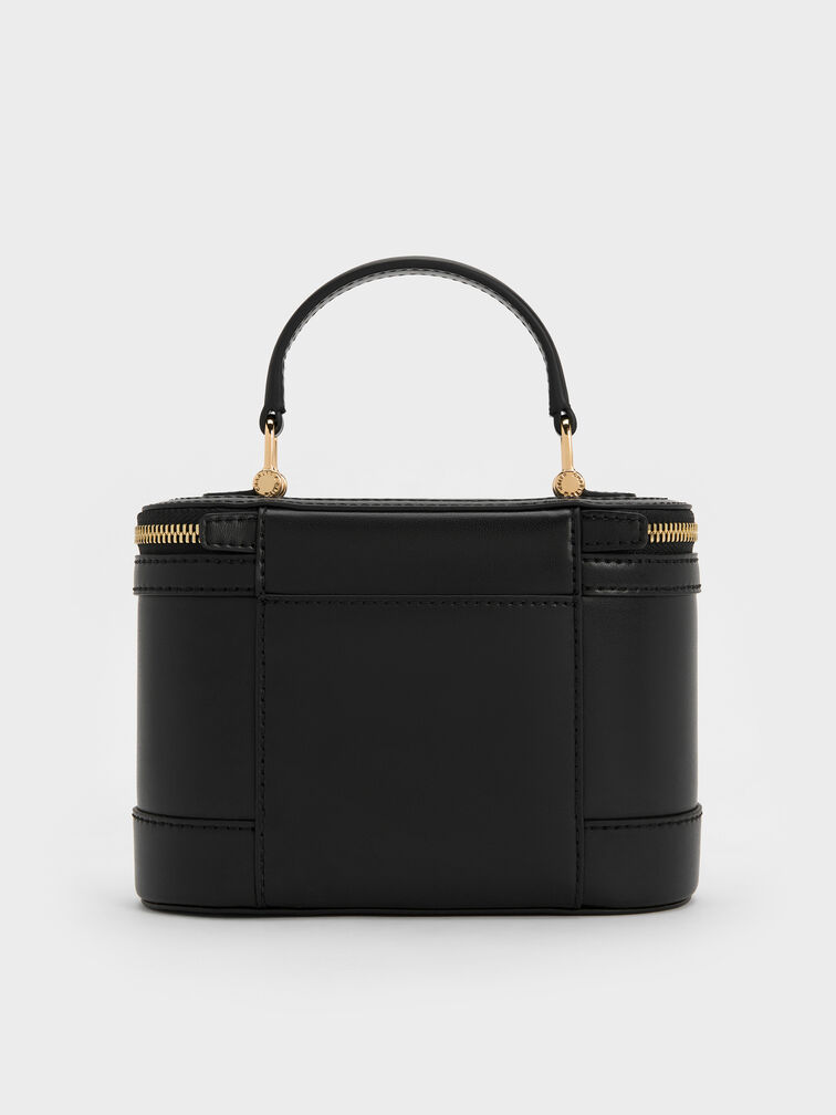 Enola Top Handle Vanity Bag, Black, hi-res