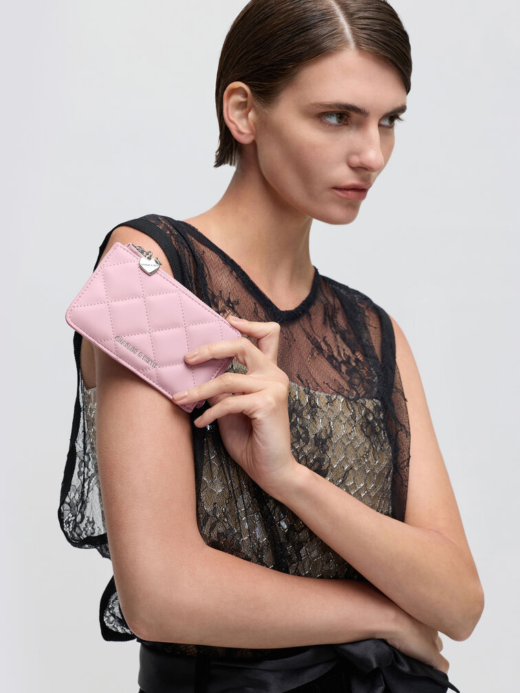 Arrietty Quilted Zip-Around Wallet, Glycine, hi-res