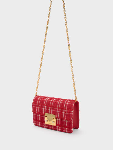Eudora Tweed Boxy Bag, , hi-res