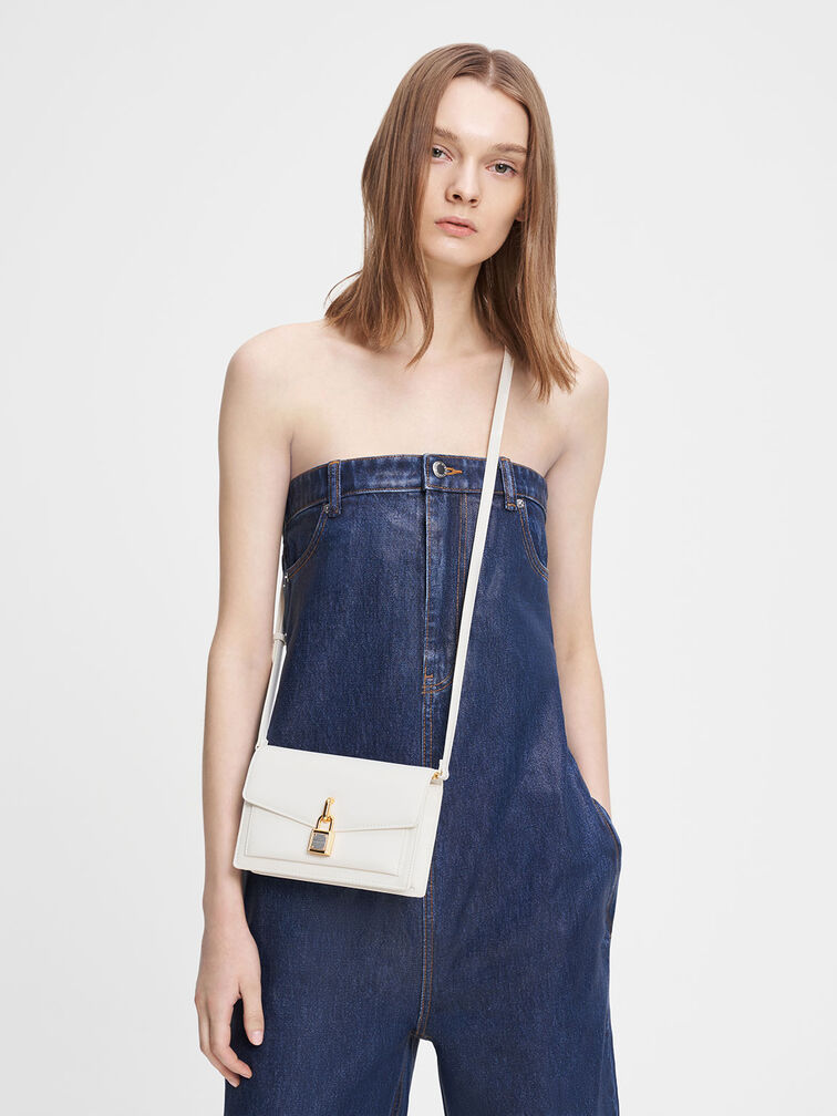 Padlock Envelope Crossbody Bag, , hi-res