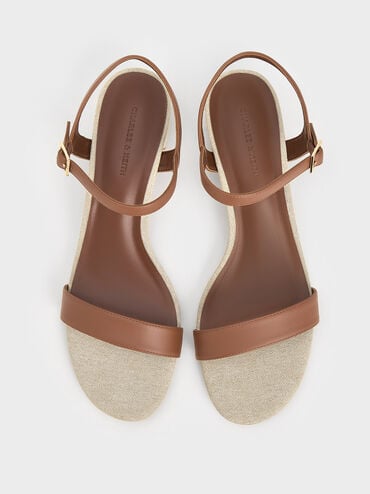 รองเท้าแตะรัดส้นแบบส้นบล็อค, สีมัลติ, hi-res