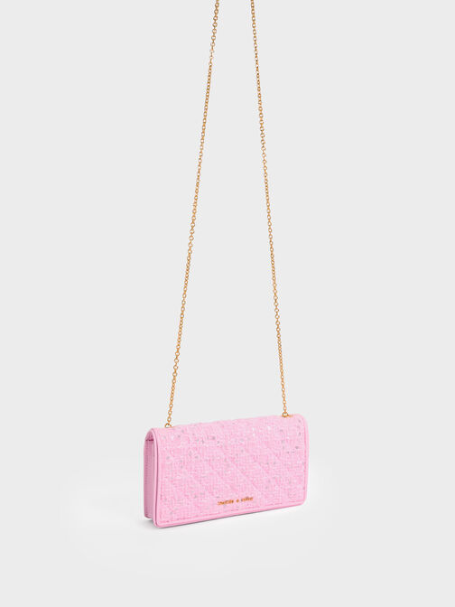 Tweed Quilted Pouch, , hi-res