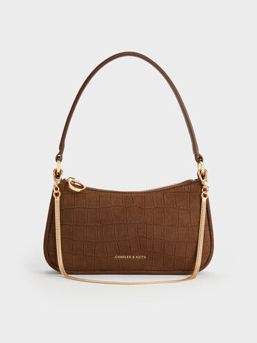 Elspeth Shoulder Bag, Chocolate, hi-res