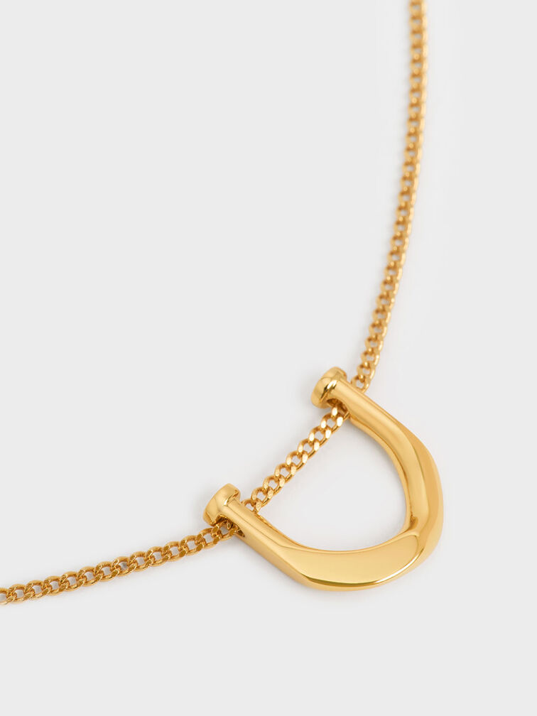 Gabine Necklace, Gold, hi-res