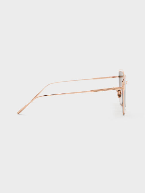 Wire-Frame Cat-Eye Sunglasses, , hi-res