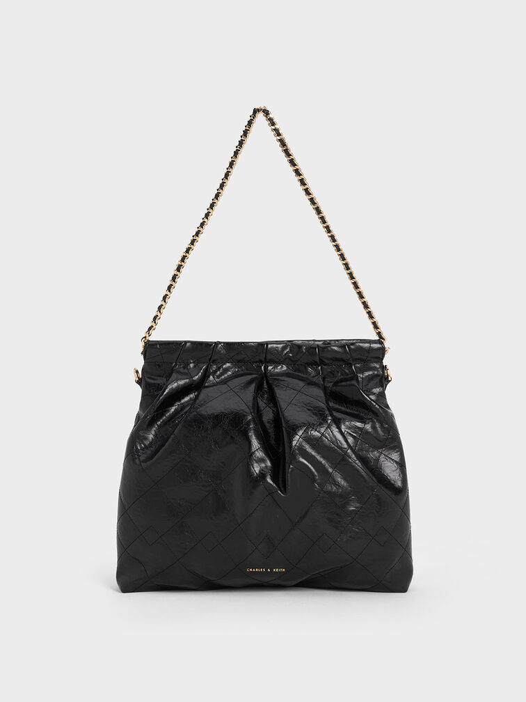 Duo Double Chain Hobo Bag, , hi-res