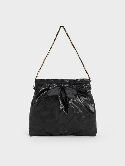 Duo Double Chain Hobo Bag, , hi-res