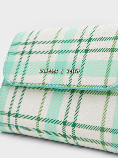Alcott Push-Lock Checkered Wallet, , hi-res