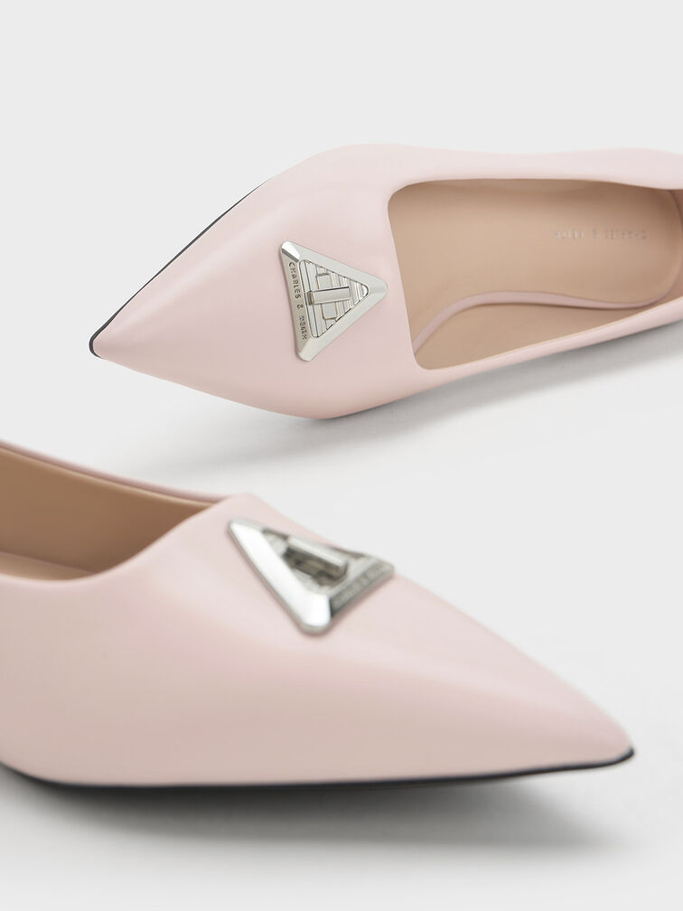 Trice Metallic Accent Pointed-Toe Flats, , hi-res