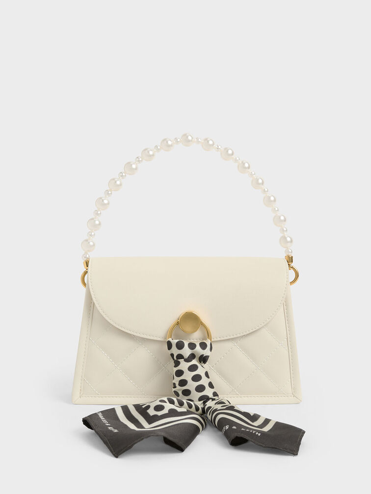 Roza Beaded Handle Scarf Bag, , hi-res