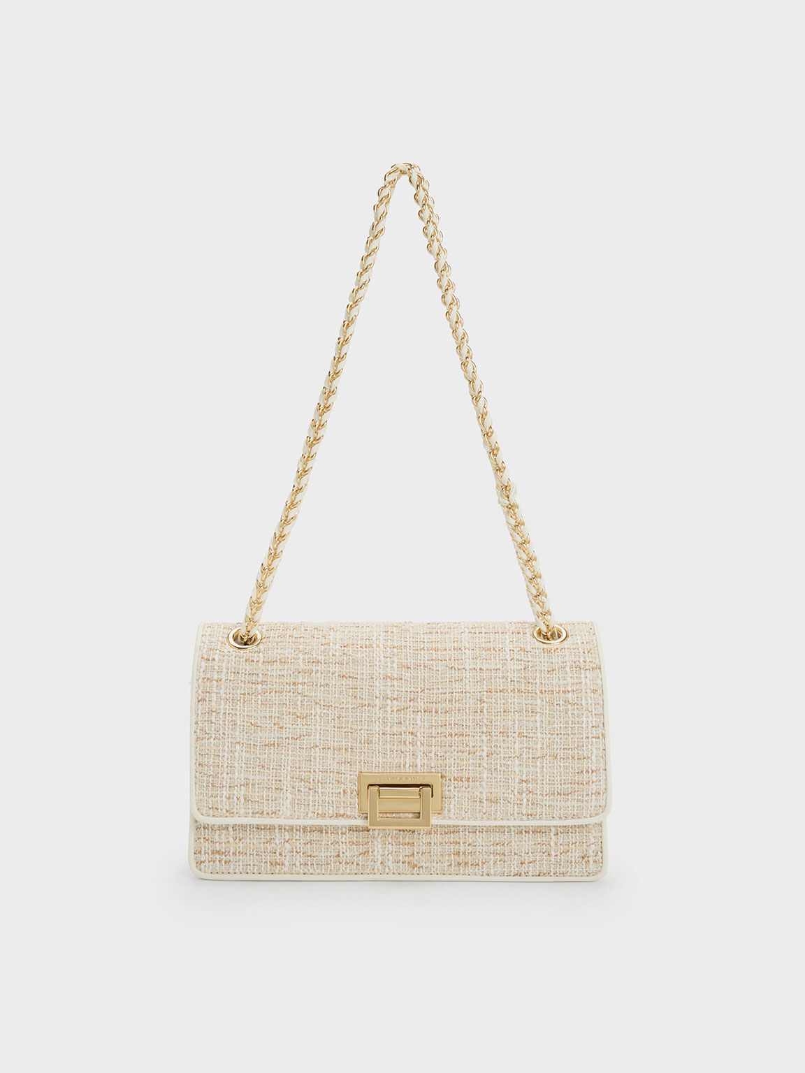 White cheap tweed bag