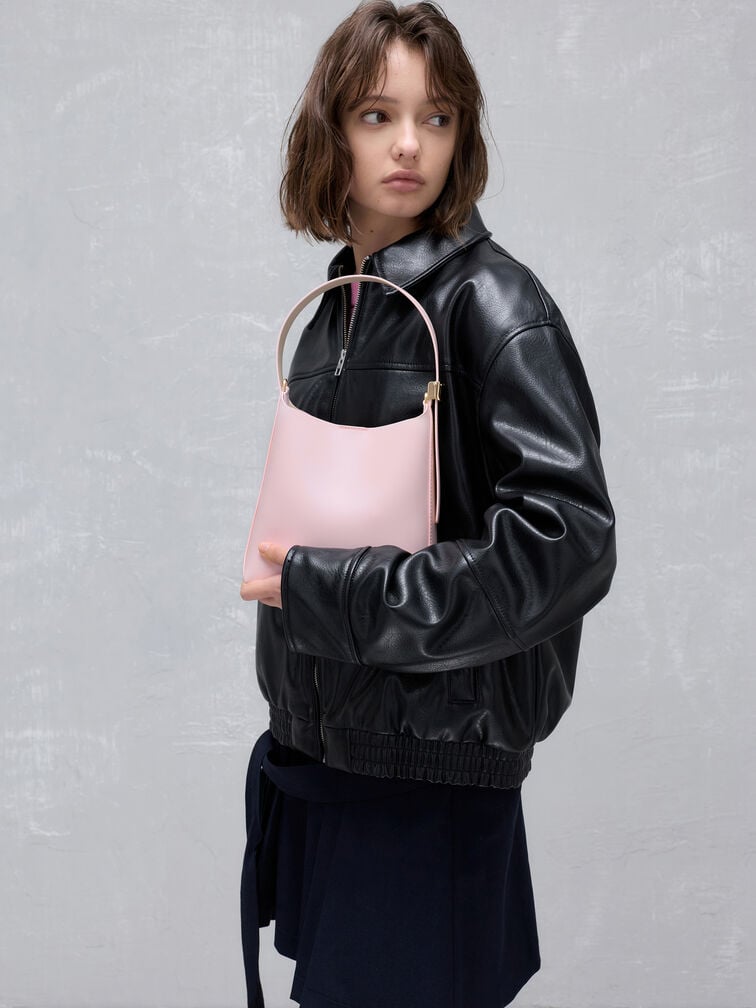 Edna Bucket Bag, Cotton Candy Pink, hi-res