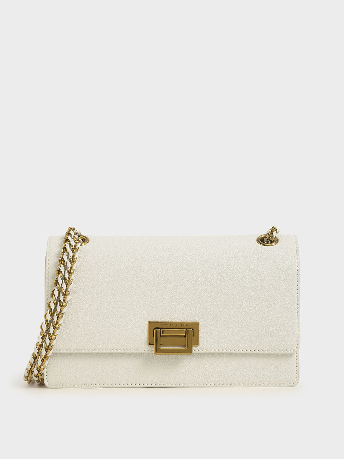 กระเป๋าสะพายไหล่ Chalk Chain Strap Shoulder Bag CHARLES & KEITH TH