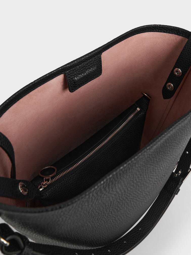 Beryl Bucket Bag, Noir, hi-res