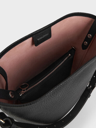 Beryl Bucket Bag, Noir, hi-res