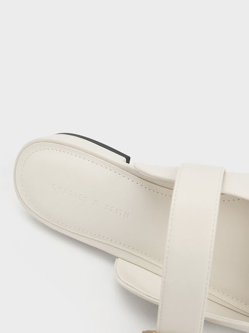 Patent Pearl Buckle Mary Jane Mules, , hi-res