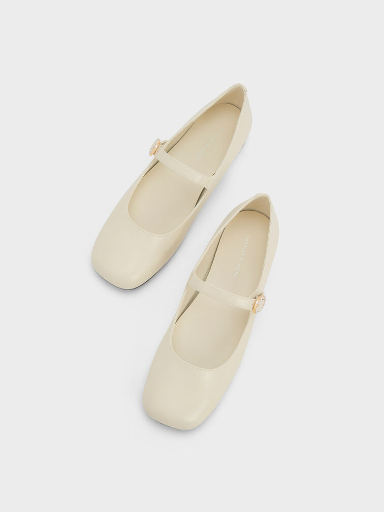 Pearl-Buckle Mary Janes, , hi-res