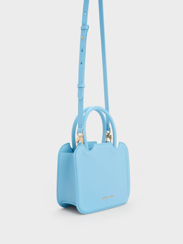 Perline Sculptural Tote Bag, Light Blue, hi-res