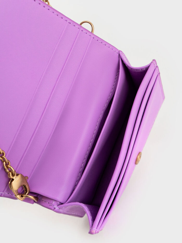 กระเป๋าสตางค์ใบจิ๋ว Violet Arlys Chunky Chain Handle Mini Wallet
