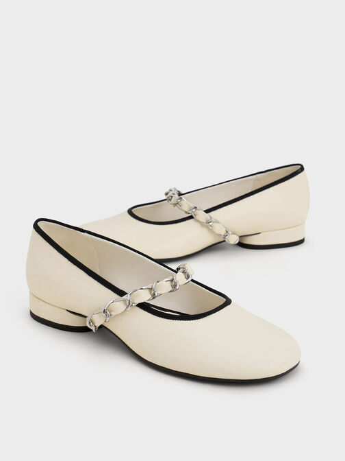 Braided-Strap Mary Janes, Chalk, hi-res