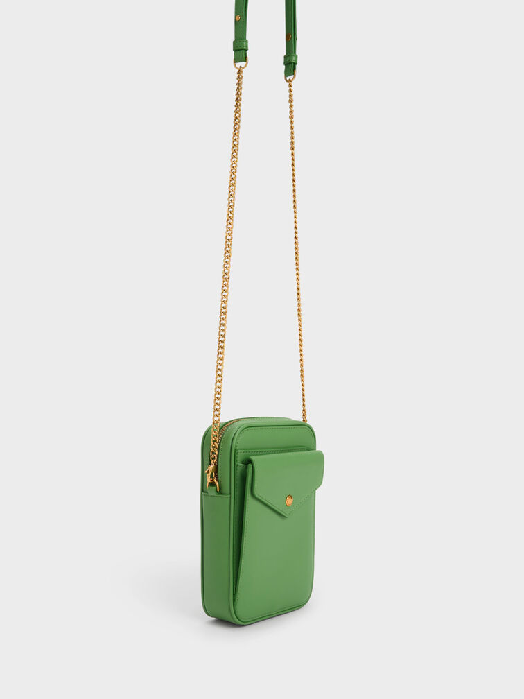 Green Bonnie Padded Phone Pouch - CHARLES & KEITH TH