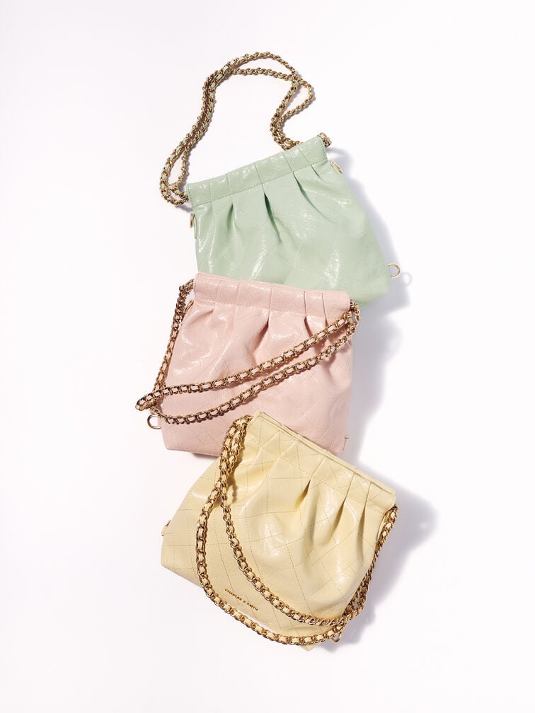 Duo Chain-Handle Two-Way Backpack, Soft Pink, hi-res