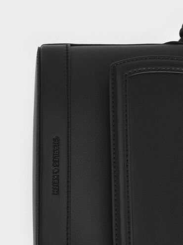 Sabine Knotted-Strap Bag, Jet Black, hi-res