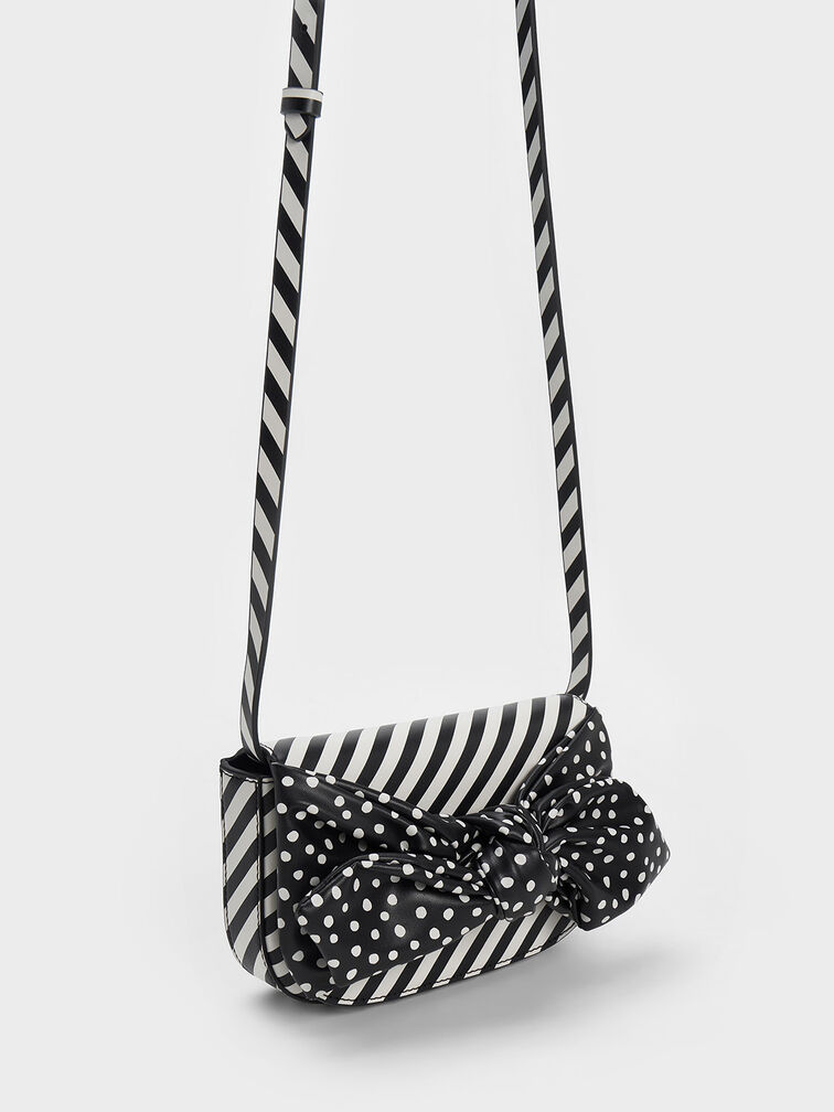 Bow Printed Crossbody Bag, , hi-res