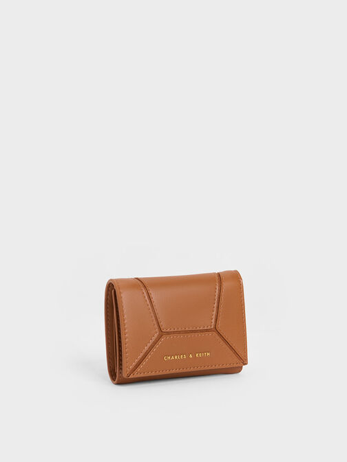 Nasrin Geometric Wallet, สีช็อคโกแลต, hi-res