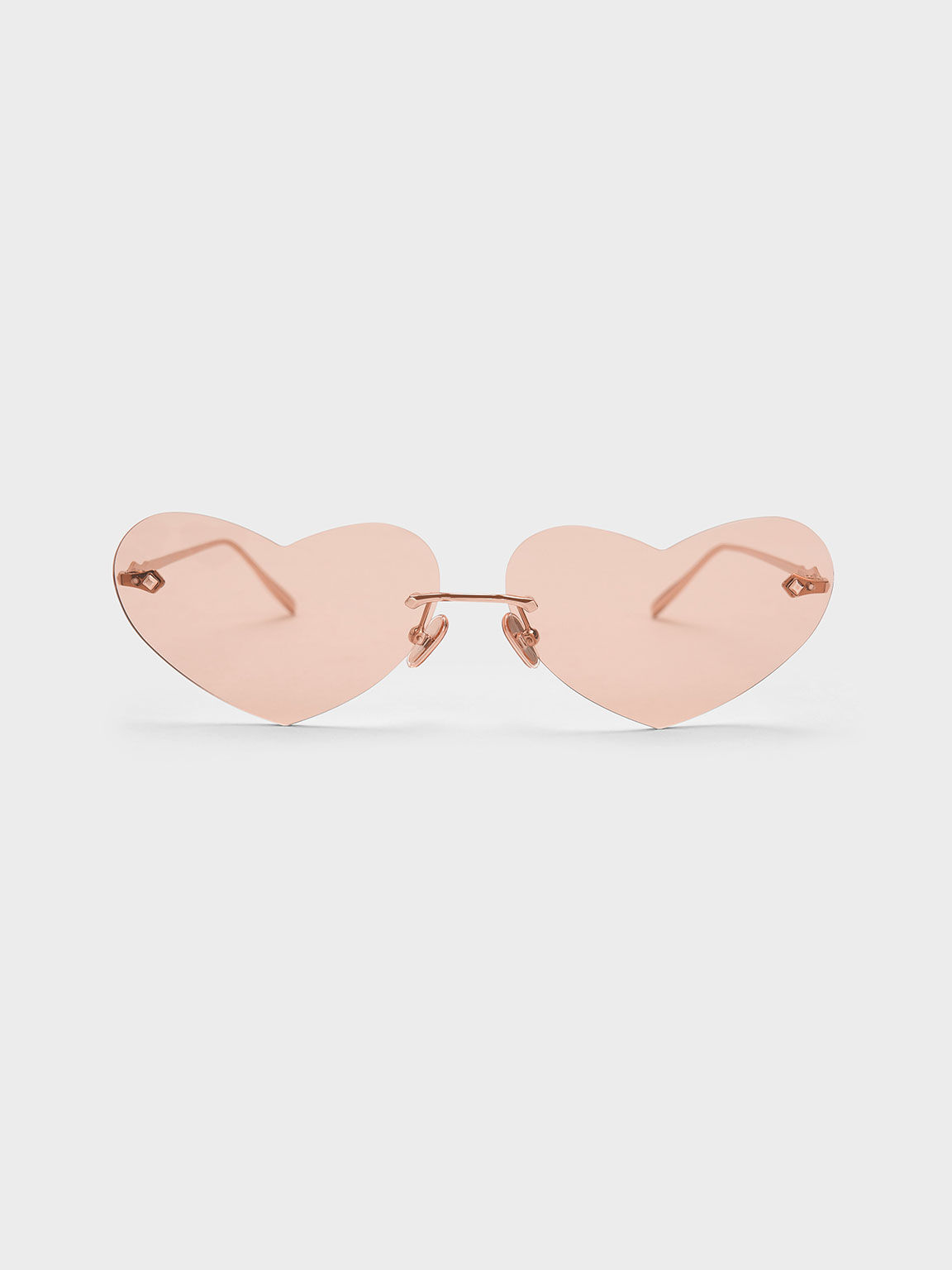 Pink HeartShaped CatEye Sunglasses CHARLES & KEITH TH