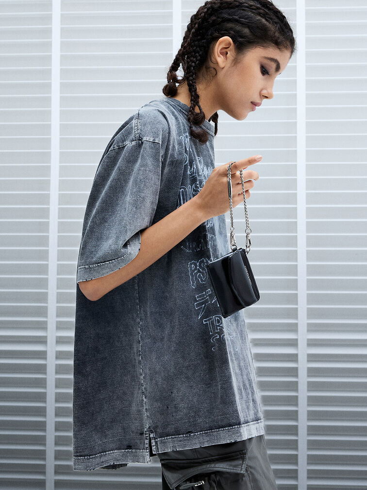 Rachel Front-Pocket Zip-Around Card Holder, Noir, hi-res