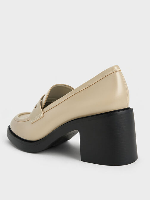 Hester Loafer Pumps, สีชอล์ค, hi-res