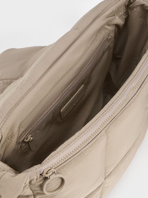 Errya Nylon Quilted Puffy Crossbody Bag, , hi-res