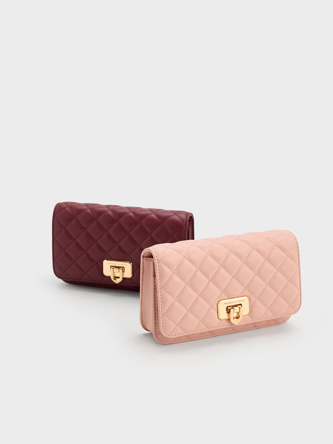 Charles and top keith clutch bag