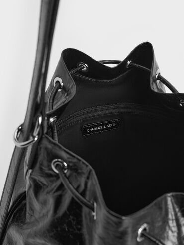 Neva Two-Way Bucket Bag, Noir, hi-res