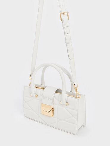Blanche Quilted Top Handle Bag, , hi-res
