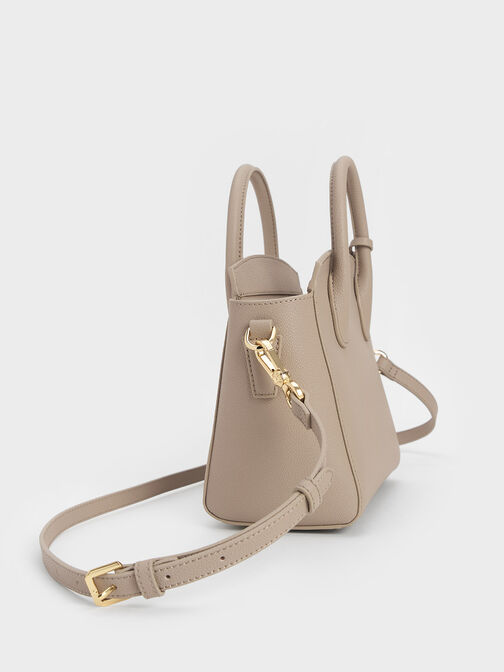 Harper Structured Top Handle Bag, Taupe, hi-res